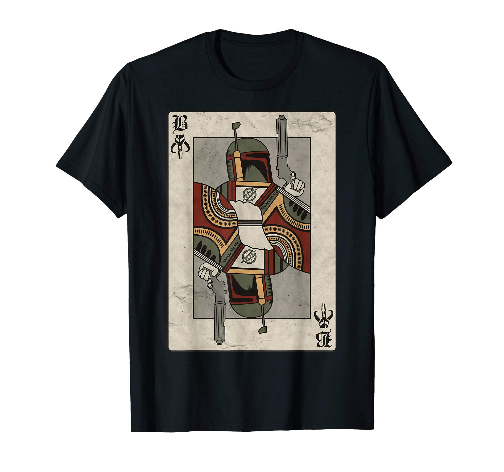 Star WarsBoba Fett Mandalorian Card T-ShirtOEKO-TEX STANDARD 100