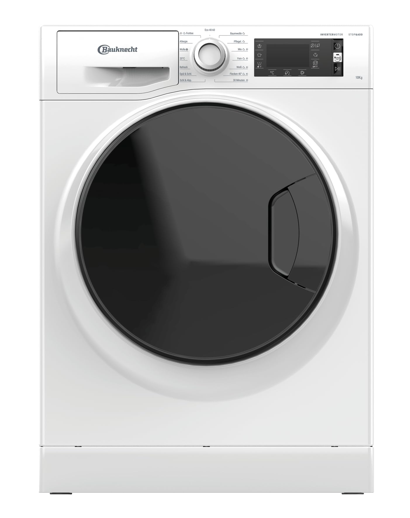 Bauknecht WM Elite 10 AA Waschmaschine Frontlader/ 10kg/ A-20% / Active Care Color+/ kraftvolle Fleckentfernung/Dampf Programme/Steam Hygiene Option/Steam Refresh/Stop&Add Funktion