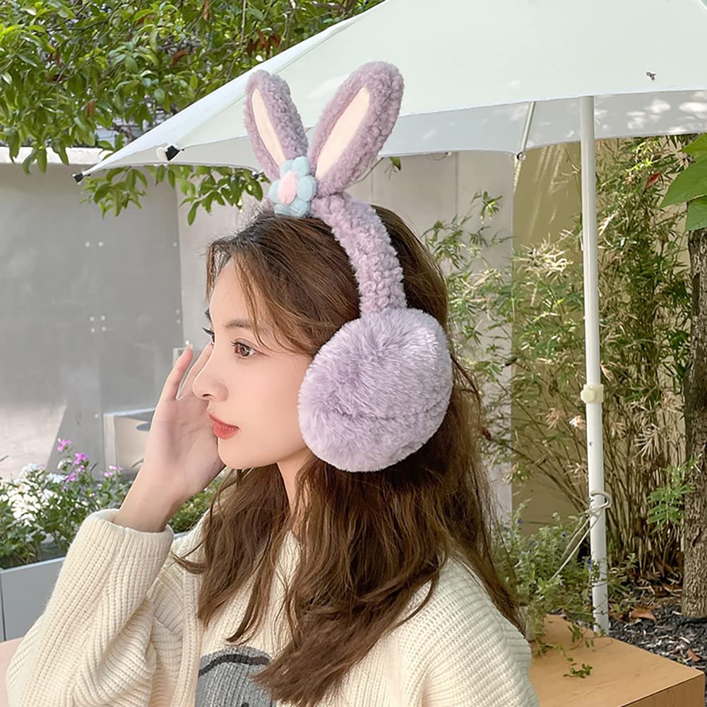 Rabbit Fur Earmuffs with Headband fur-ear-muffs-with-leather-  main image 4
