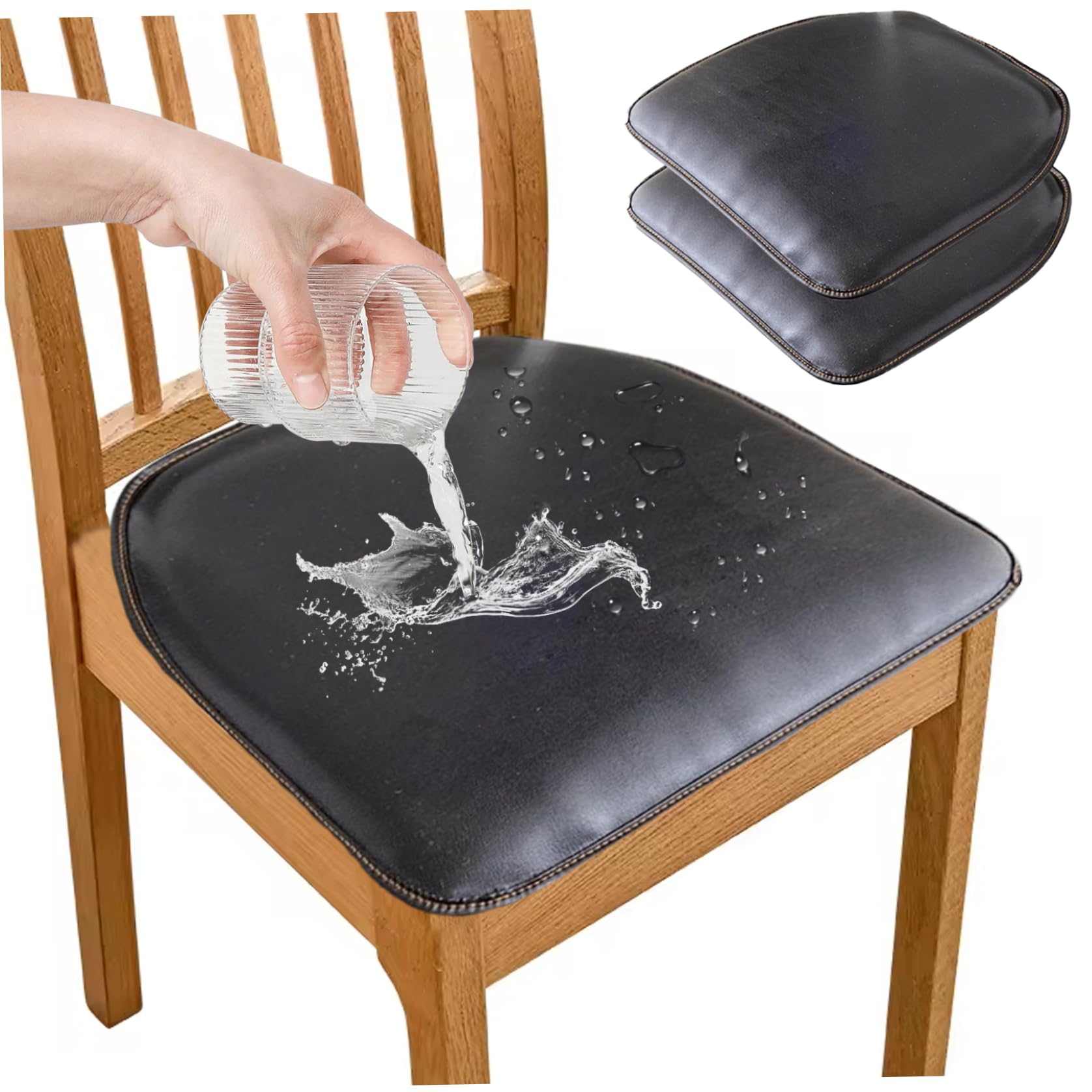 Coussin de siège pour repas en famille : galette de chaise de cuisine 16 x 17 pouces