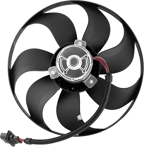 Motor Auxiliar Radiador Ventilador Motor Izquierdo Ajuste para Audi TT 2000-2002, para TT Quattro 2000-2006, para Volkswagen Beetle 98-06, Golf