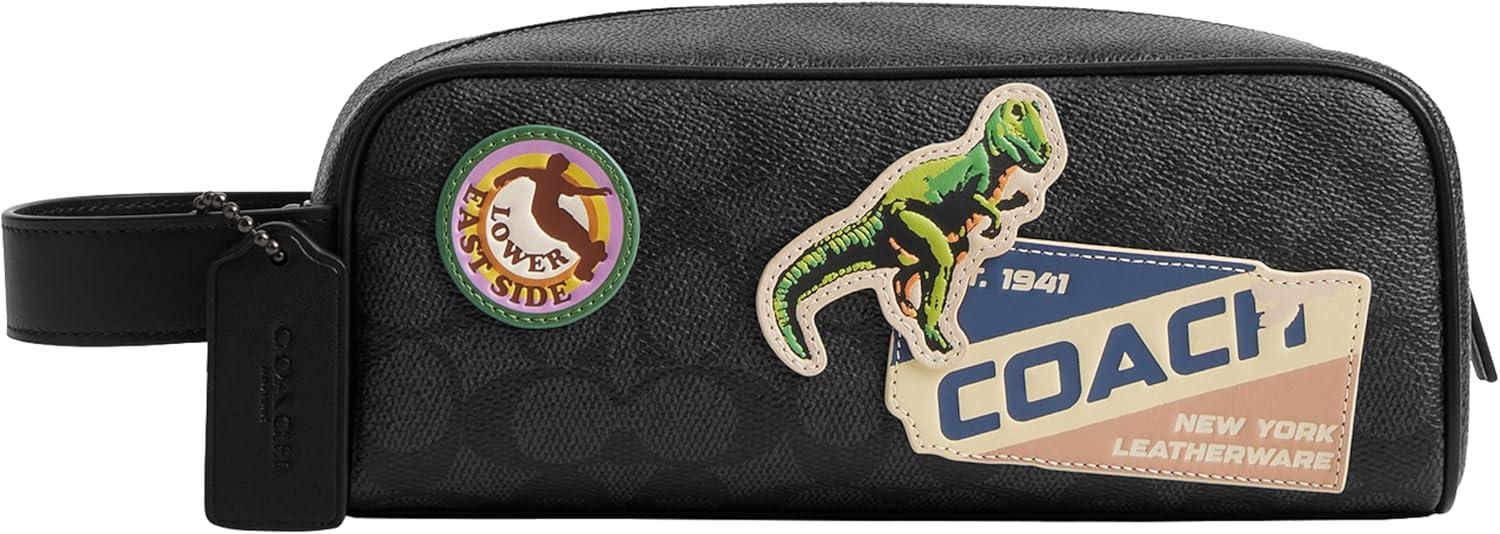 Coach Travel Kit in Signature Canvas with Patches