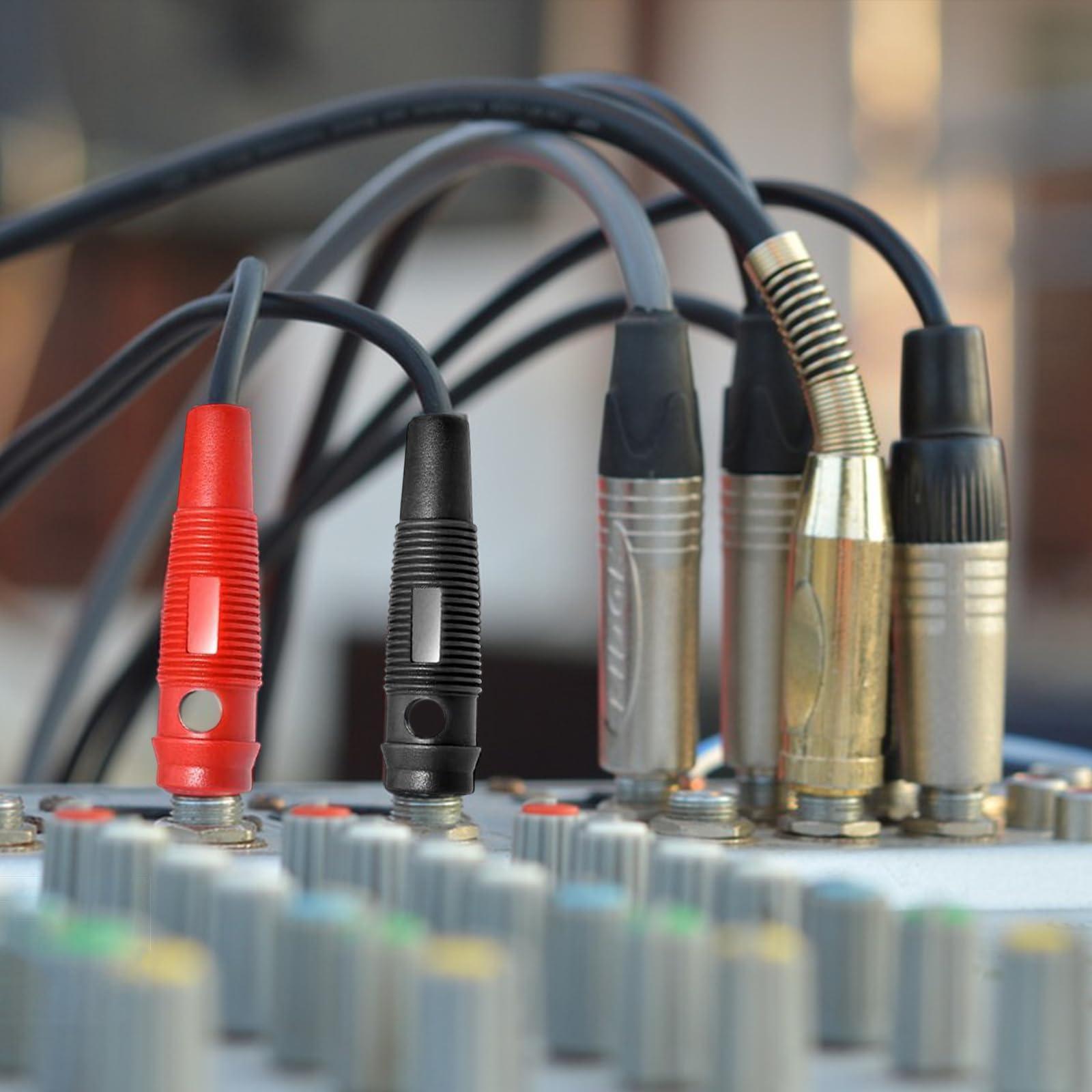 Gniazdo bananowe 4 mm wtyczka bananowa stereo wtyczka wtyczka banana wtyczka | 20 szt. niklowane wtyczki bananowe 20 szt. nakrętki do wiązania nakrętek do głośników audio wzmacniaczy systemów stereo