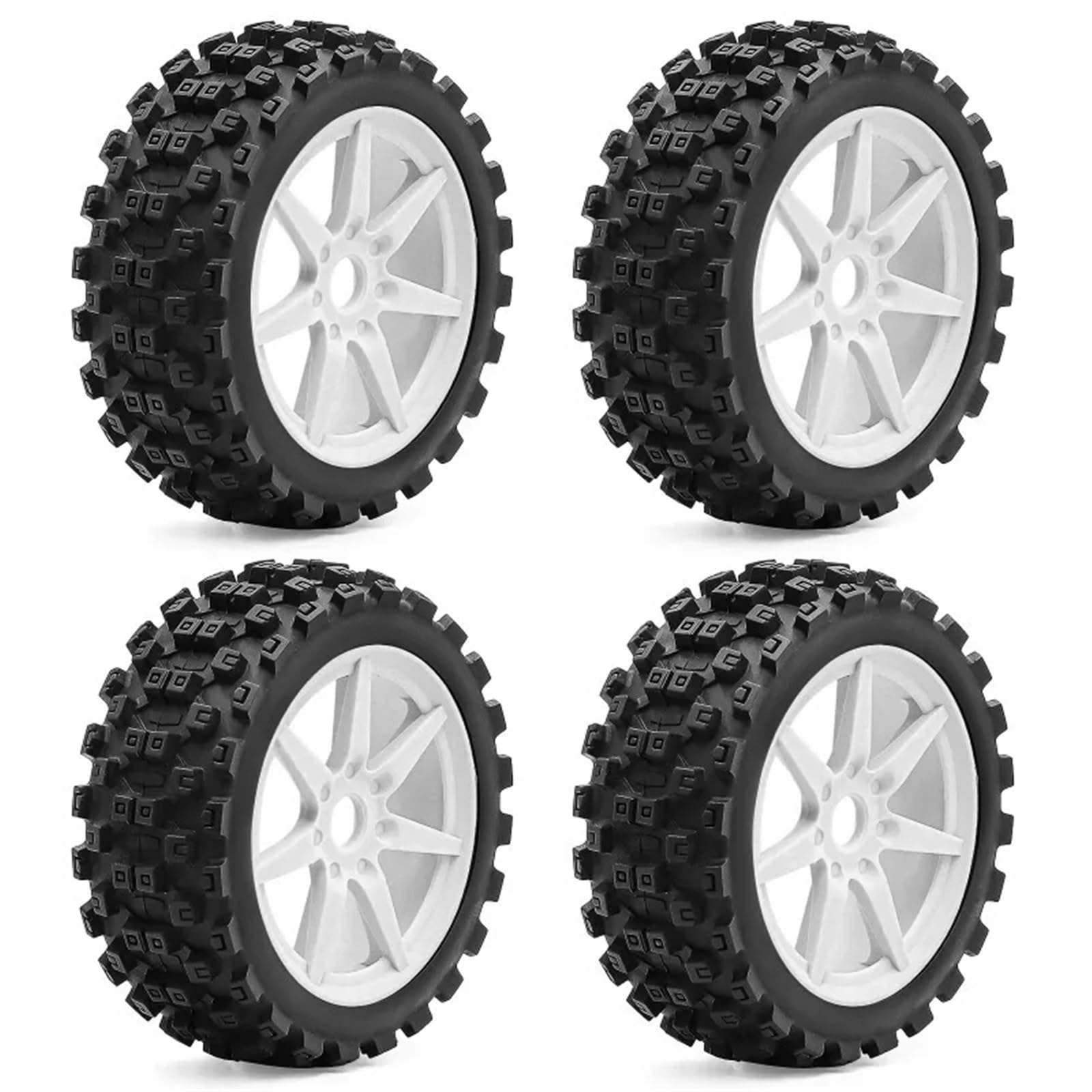Per ARRMA Per Typhon Per Traxxas Per Kyosho Per HPI Per HSP 1/8 Rc Auto 4 Pezzi 115 Mm Off-Road Per Buggy Ruote Pneumatico 17 Esagonale Parti Aggiornamento Parti Ricambio Rc