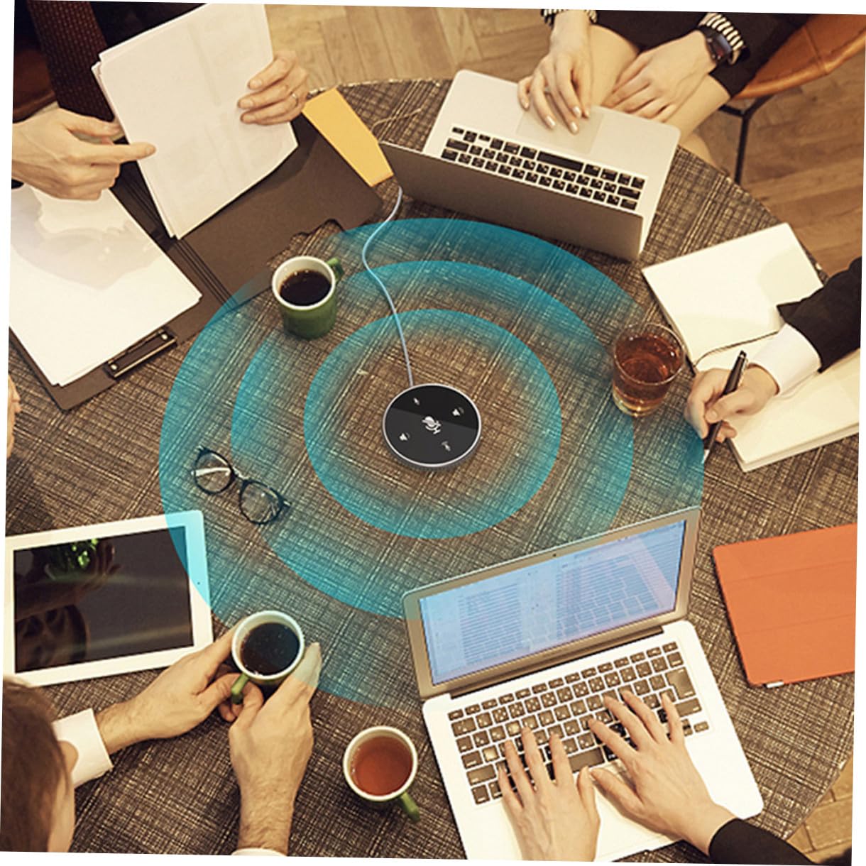 Micrófono Omnidireccional para Videoconferencia Micrófono USB De Escritorio para Reuniones y Transmisión para Chat