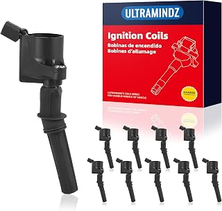 Ignition Coils DG508 for Ford Super Duty F250 F350 F450 F550 6.8L 1999-2004 Excursion 6.8L 2000-2005 E350 6.8L 1997-2019 E450 6.8L 1999-2019 V10 for FD503 FD504 FD493