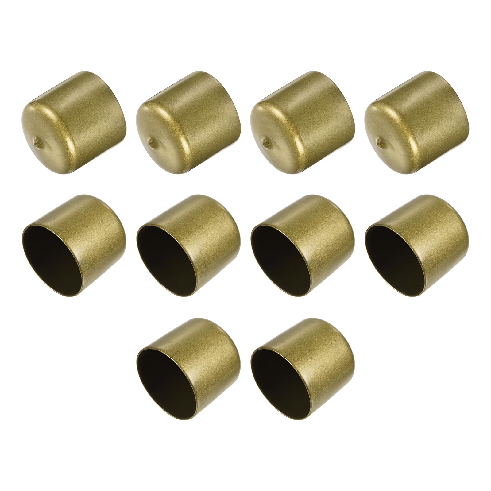 Photo 1 of uxcell Rubber End Caps - 43mm ID, Gold