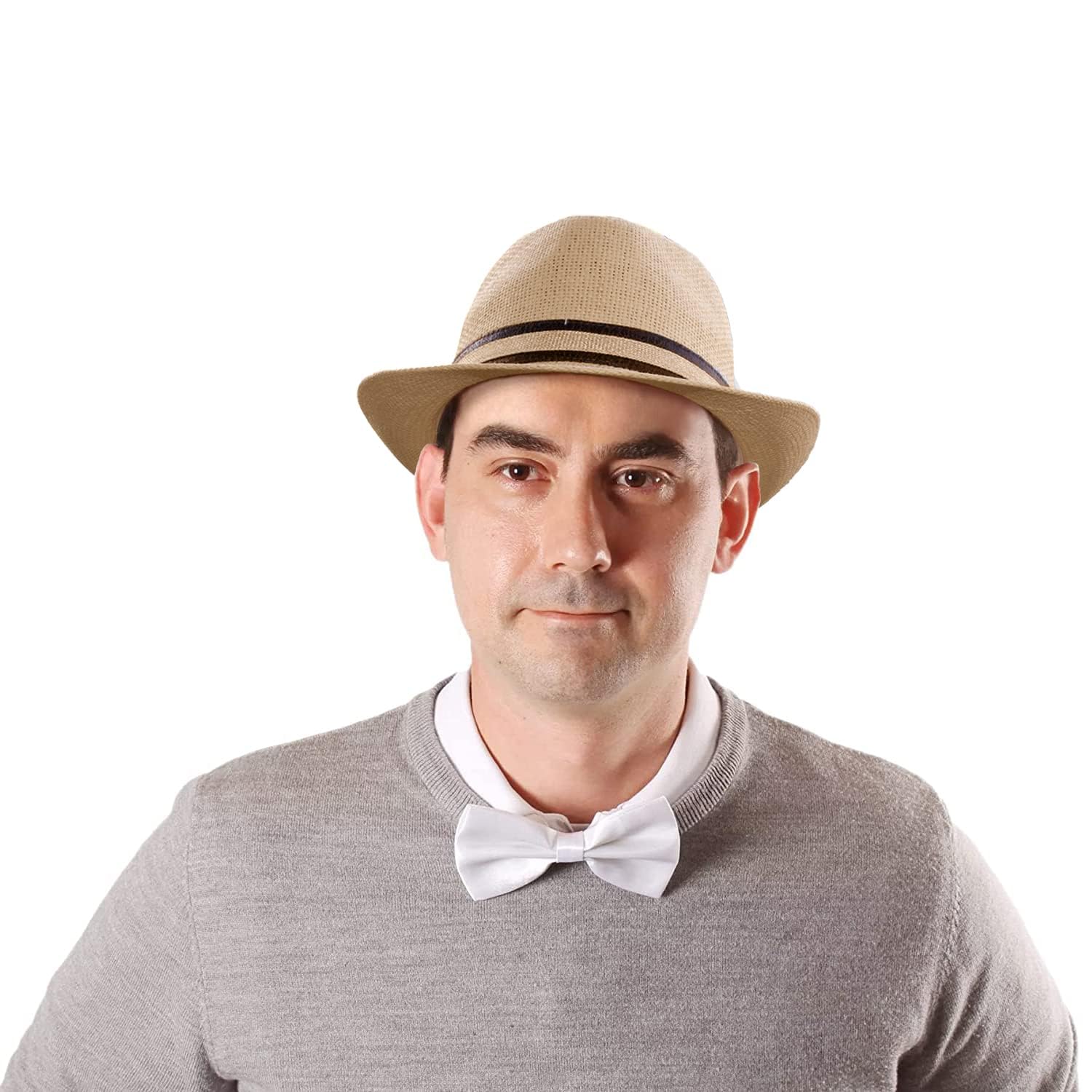 Sombrero Paja Hombre Mujer Fedora Borsalino Trilby Gorra Panamá Verano Playa ala Corta Moda Unisex