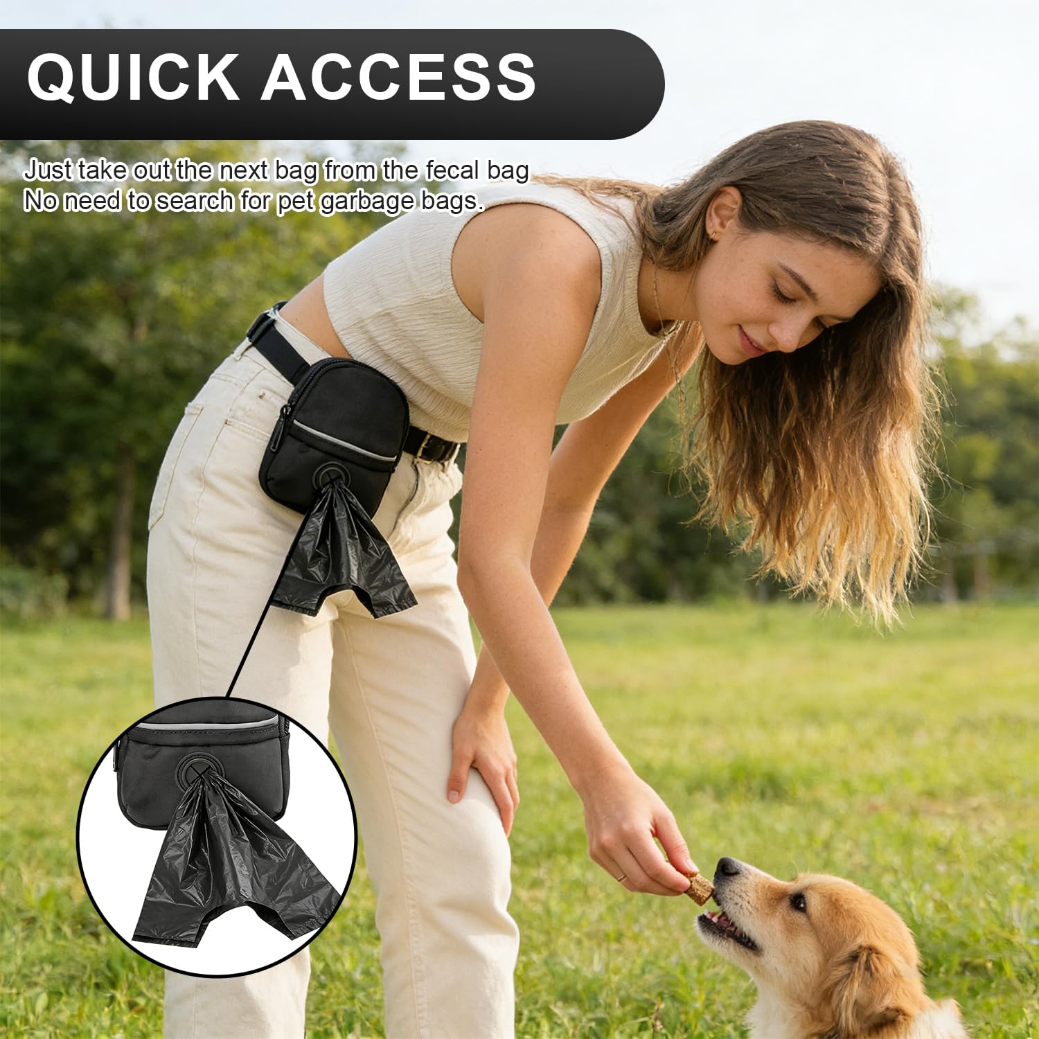 Porta Premietti per Cani Addestramento, Borsa Allenamento All'aperto Portasacchetti Cane Cacca Porta Sacchetti Cane Animali Domestici per Addestramento e Passeggiate