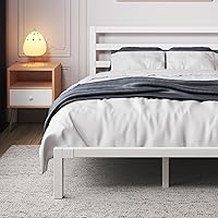 Vista 8 de Queen Size Bed Frame, Heavy Duty Platform Bed Frame with Strong Metal Foundation,Under Bed Storage,Mattress Foundation,No Box Spring Required,Easy