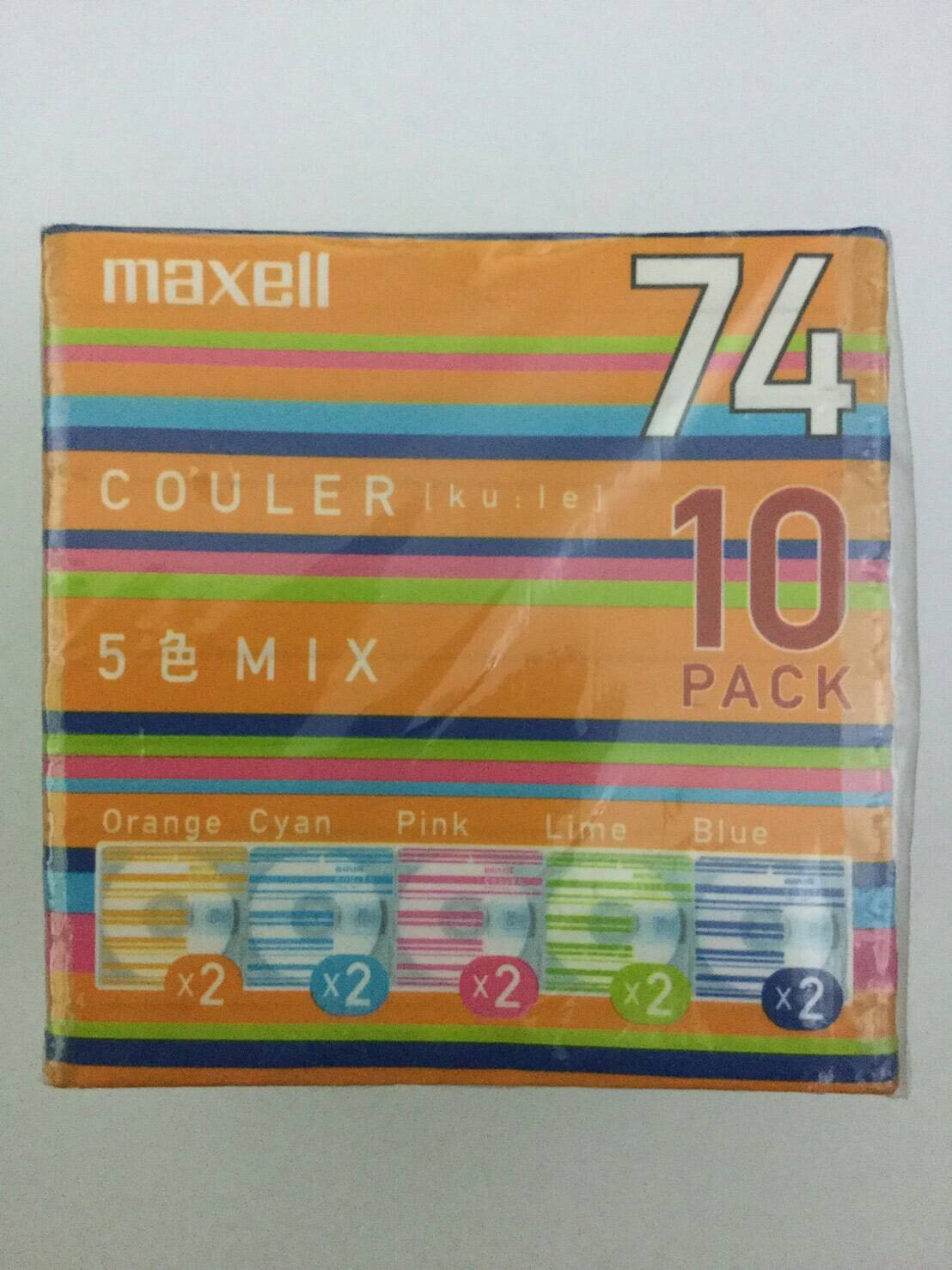 maxell CUMD74MIX 10P 74分ミニディスク10枚パック