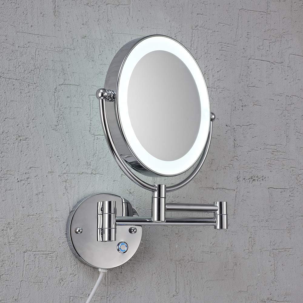 Loywe LED Beleuchtet wunderschöne Kosmetikspiegel Schminkspiegel rasieren Nomal (10Fach)