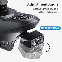Vista 4 de Accesorios para silla de ruedas eléctrica, luz LED, cabezal XLR de 3 pines, ángulo ajustable de alto brillo, controlador de iluminación nocturna