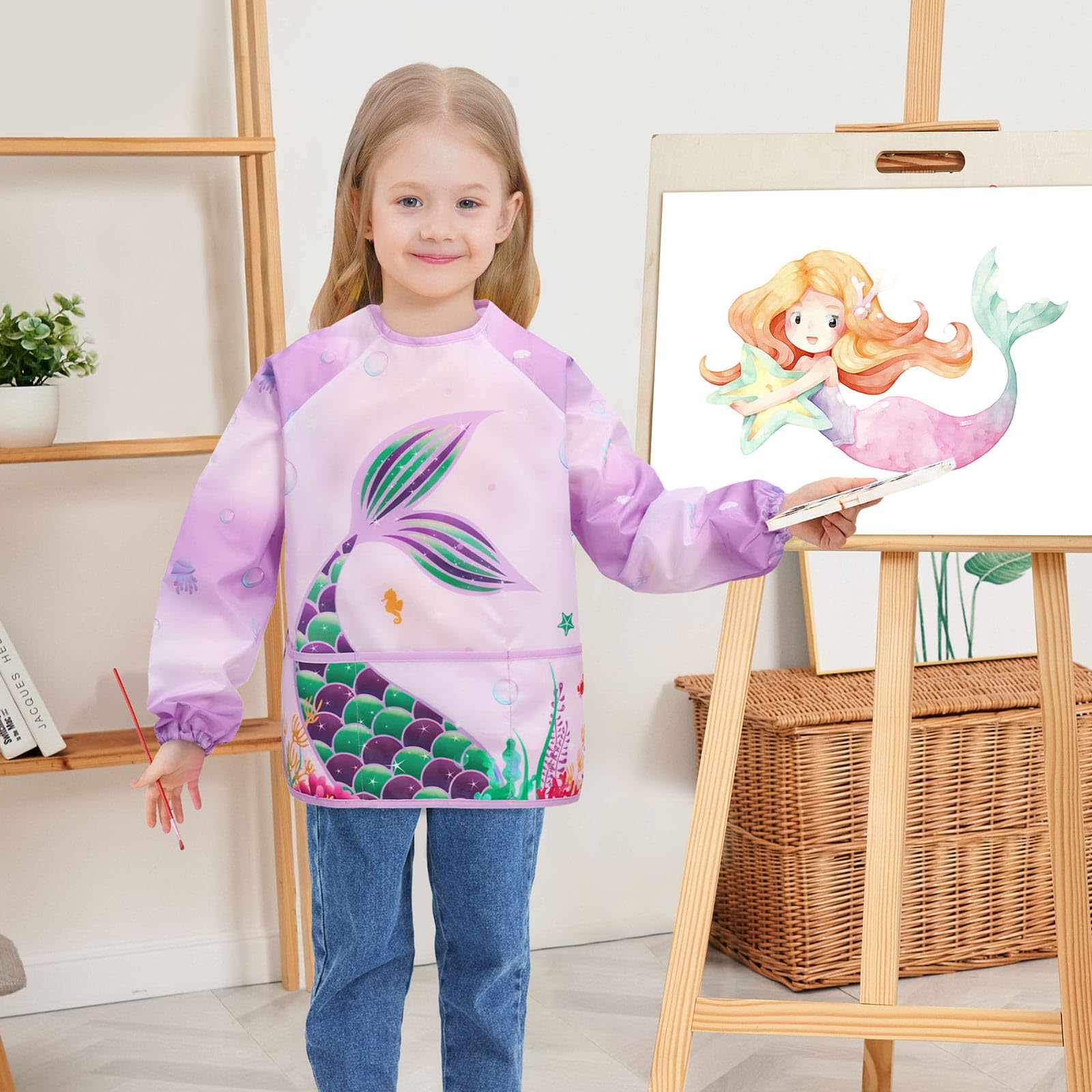 Mermaid Toddler Smock - Image 4