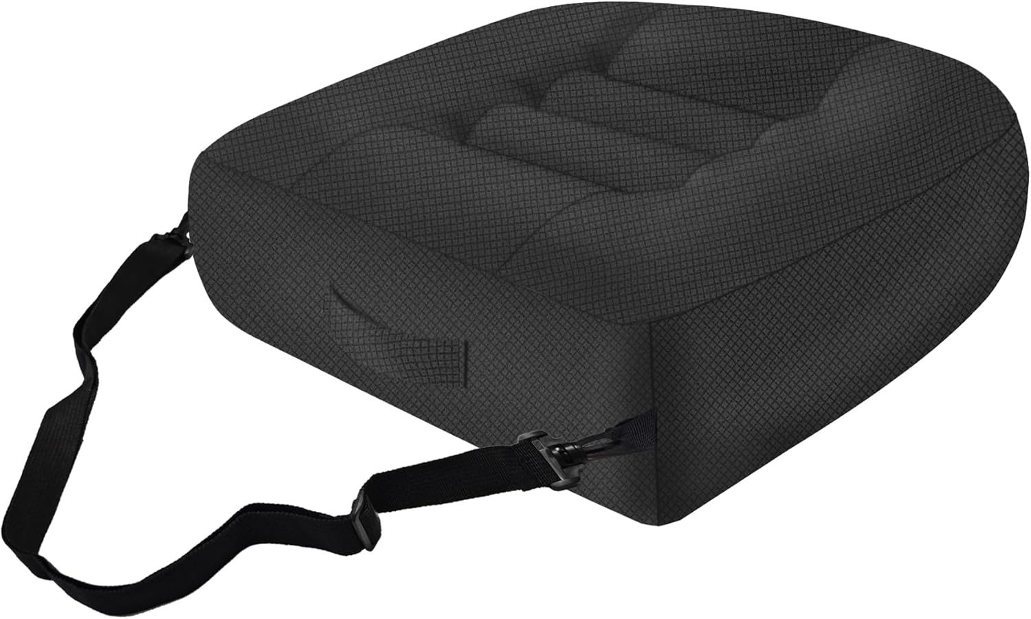 Araba Güçlendirici Bandaj Koltuk Minder Kısa Yetişkinler için Kalın Nefes Alabilir Mesh Yüksekliği Ayarlanabilir Sürüş, Ofis ve Ev Kullanımı İçin Evrensel Fit Arabalar, Kamyonlar ve Tekerlekli Sandalyeler İçin 15.7"x15.7"x4.7"-siyah