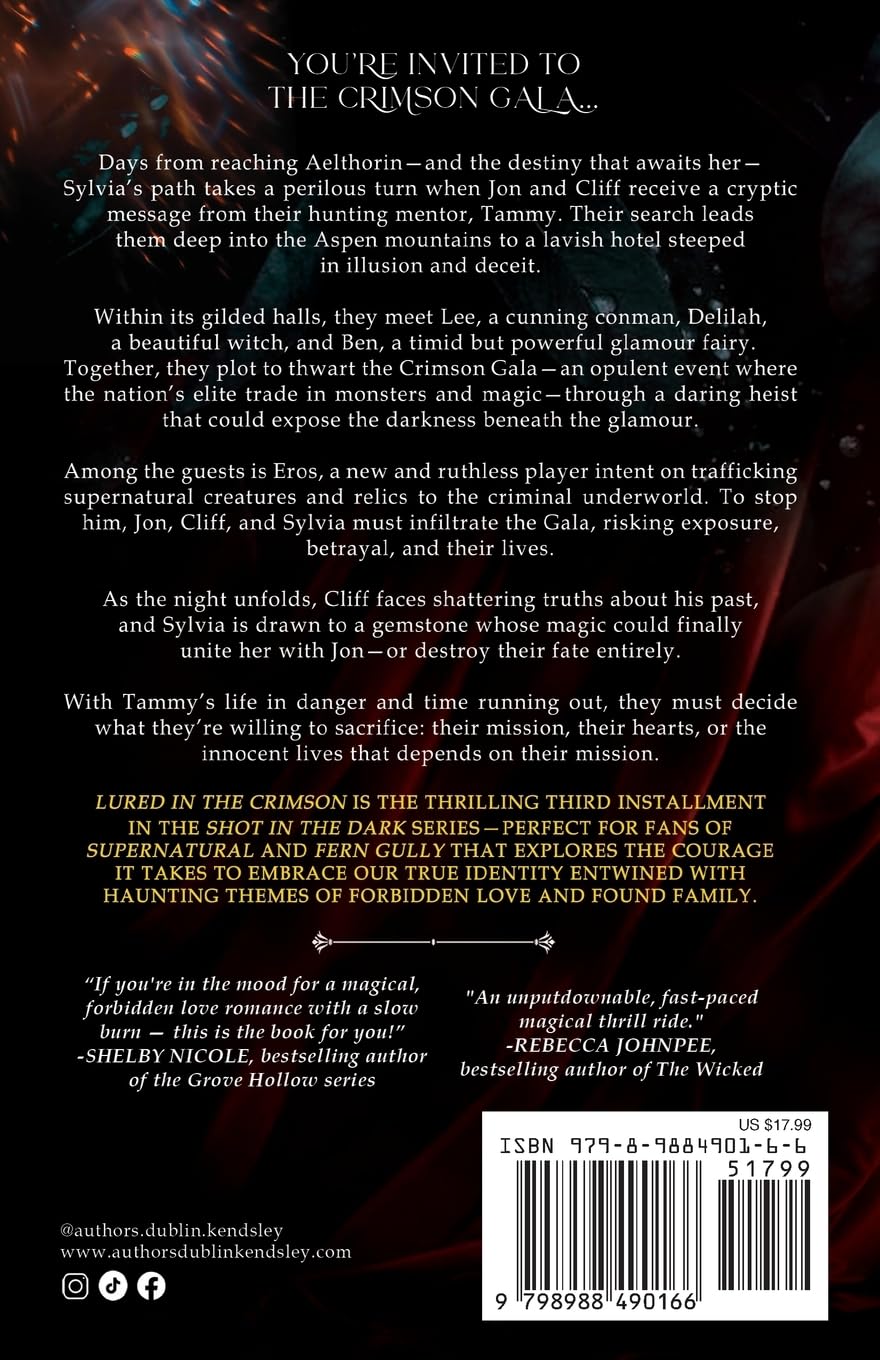 Lured in the Crimson: A Spellbinding Enemies-to-Lovers Urban Fantasy Adventure (Shot in the Dark Series, Band 3)