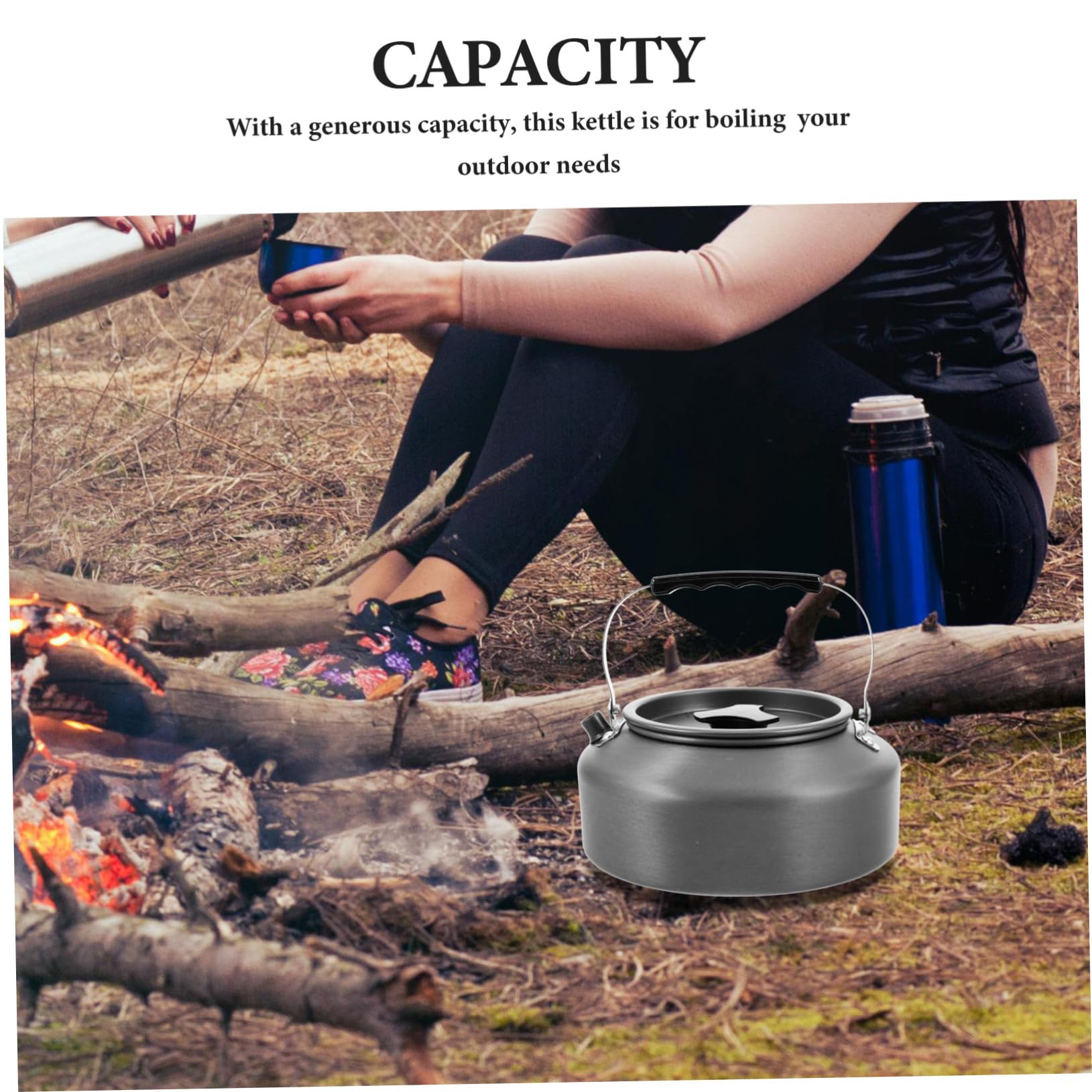 Portabler Teekessel 1, 6l aus Aluminiumlegierung für Camping