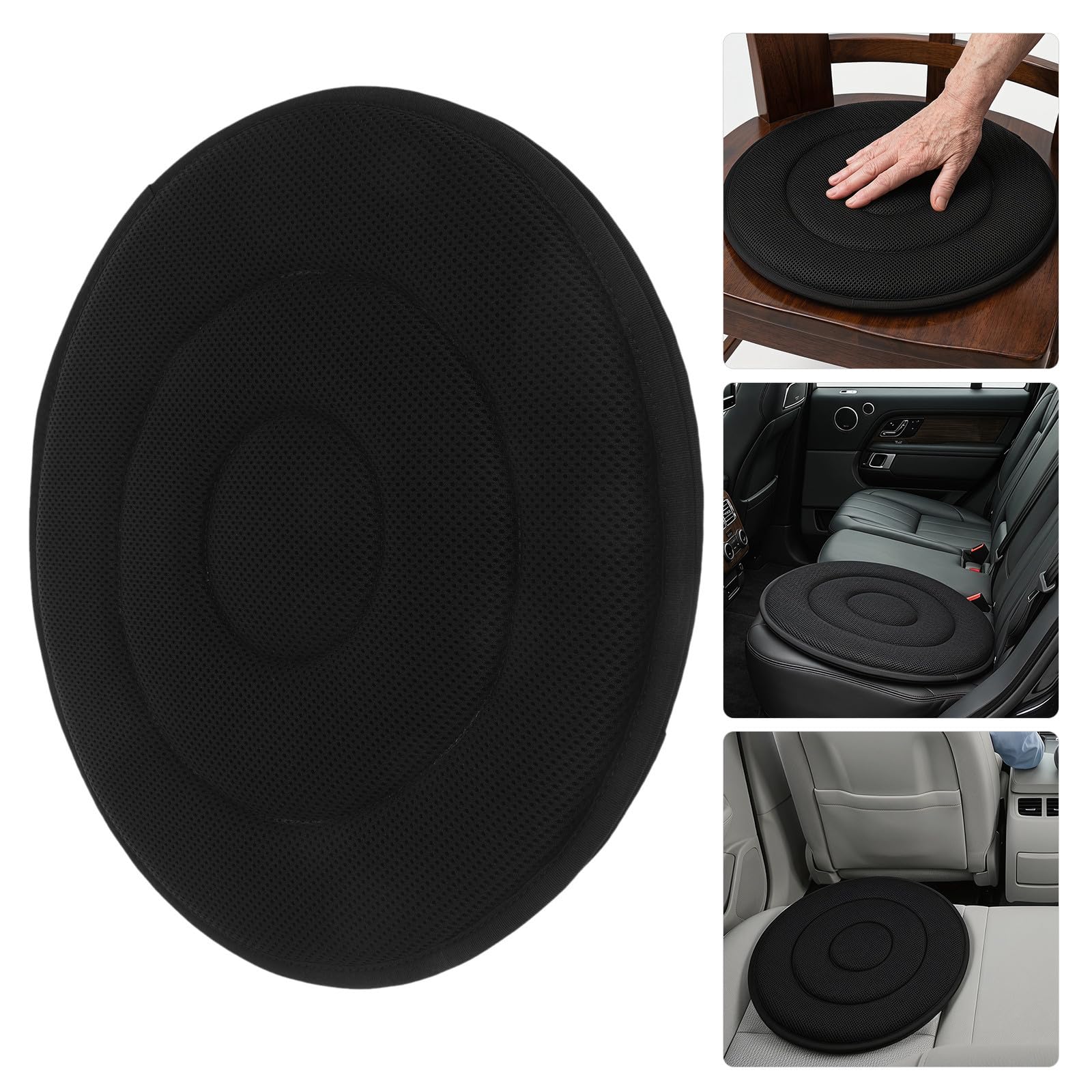 YARNOW Cojín Giratorio Ergonómico 2 Piezas Base Antideslizante, Diseño Redondo para Asistencia en Transferencia y Comodidad para Asiento de Coche y Cama