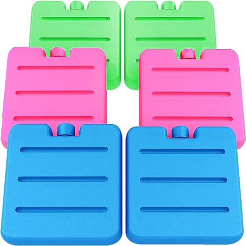 Miniatura 7 de Kona Juego de 6 bolsas de hielo pequeñas para almuerzo, compatibles con la TSA, paquetes de congelador reutilizables y delgados compatibles con la