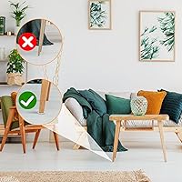 Vista 46 de Zonon 4 rollos de tiras de fieltro de 120 pulgadas con cinta adhesiva de fieltro para muebles, rollos de tiras autoadhesivas de poliéster resistente