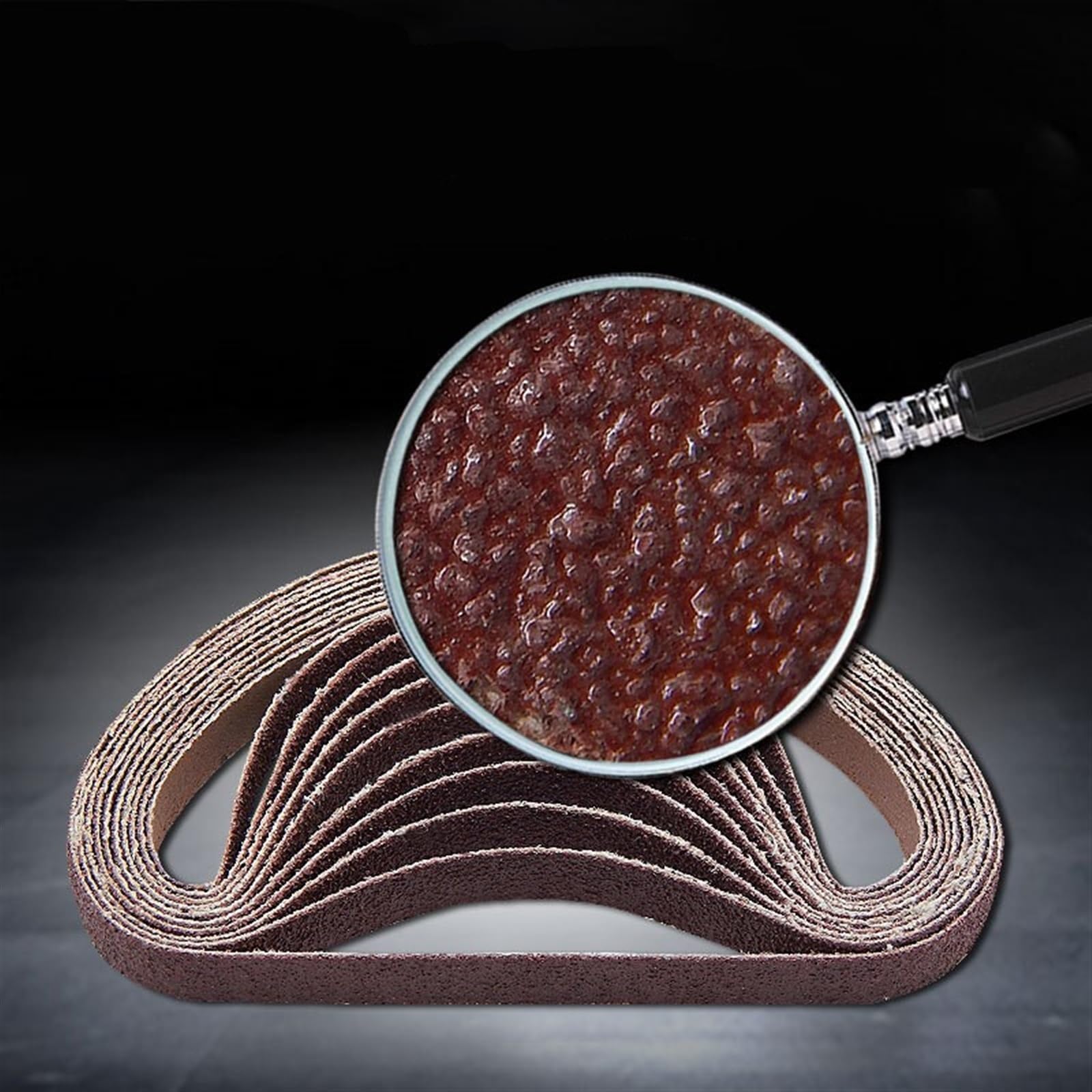 Nastri abrasivi, 10 nastri abrasivi in ​​ossido di alluminio da 762 x 25 mm, nastri abrasivi for lucidatura, levigatrice(2000#)