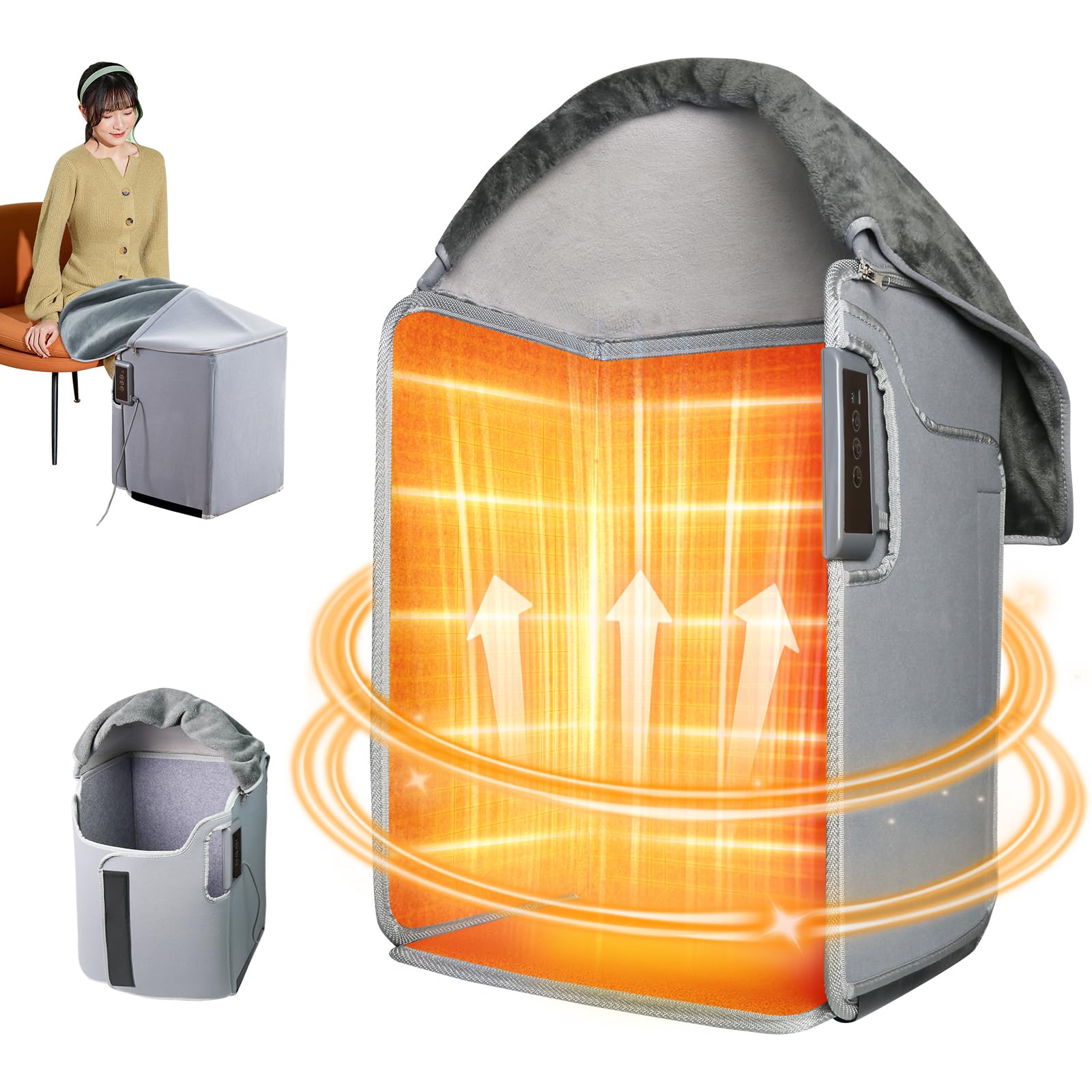 デスクヒーター　全方位発熱式パネルヒーター　通電確認済 Amazon | 7Life【2024年新型】 パネルヒーター デスクヒーター