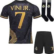 R. Madrid #7 Vini Jr. Édition Spéciale Dragon pour Enfants Nouvelle Saison, Shorts, Chaussettes, Tailles Jeune