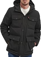 Levi's Men's Arctic Cloth Quilted Performance Parka - Water-Resistant Winter Coat with Adjustable Hood & Pockets