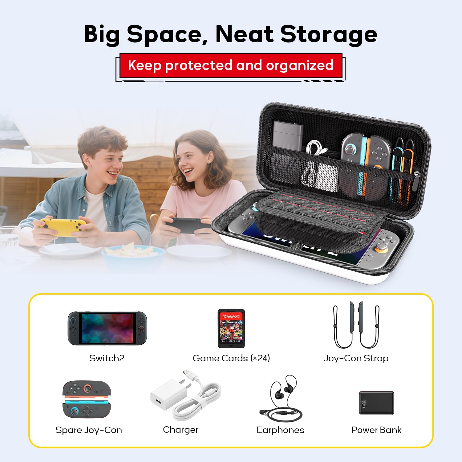 Amazon.com: MOCADIA Carrying Case for Switch 2 ,Travel case for