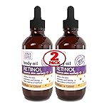 Dead Sea Collection Body Oil for Dry Skin - Retinol & Vitamin E, A Moisturizing Oil for Face, Anti-Aging - Skin Elasticity Support, Renews Skin Surface & Softens Pack of 2 (4 Fl. Oz Each)