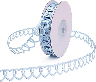 Decorative Heart Pattern Ribbon Love Hollow Cut Ribbon for Crafts Valentine’s Day 0.6