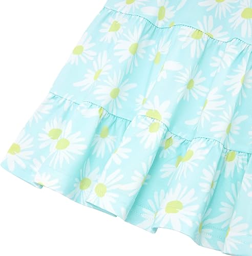 Miniatura 4 de Vieille Vestido de verano para niñas pequeñas, con volantes, sin mangas, casual, vestido de playa, escalonado, vestido de princesa para 2-8 años