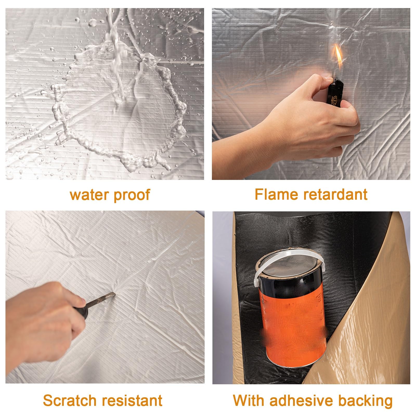 Cotone Isolante Autoadesivo,Isolante Termico,Pannello Riflettente Termosifoni,Pannelli dell'isolamento del Tetto,Isolamento Termosifoni,Tappetino fonoassorbente per Auto(20MM(THK),1*1M(1m²))