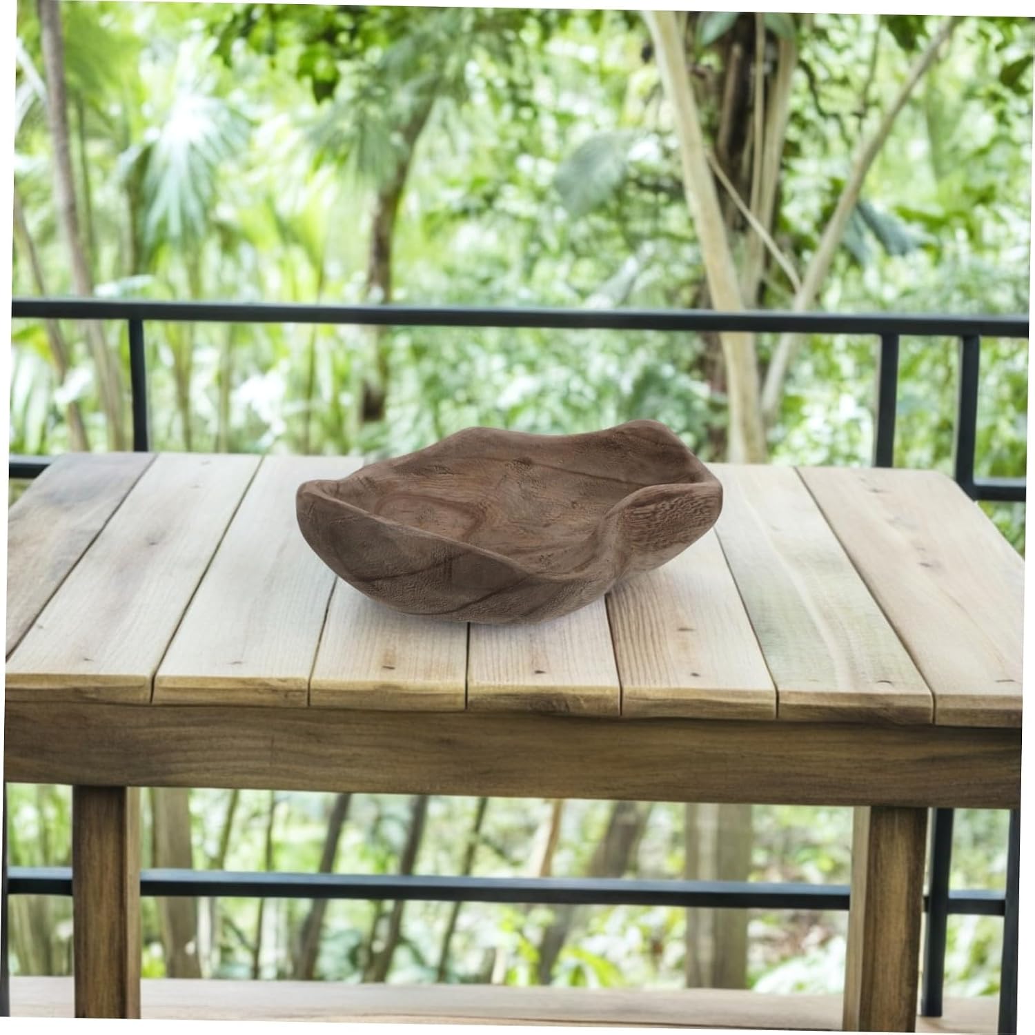 Wooden Butterfly Water Bowl for Hummingbirds, Rustic Vintage Backyard