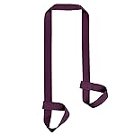 ZOOEASS Yoga Mat Strap, Adjustable Durable Yoga Mat Carrier & Stretching Strap, 5.9feet, Multiple Color Choices (Deep Purple,5.9feet)