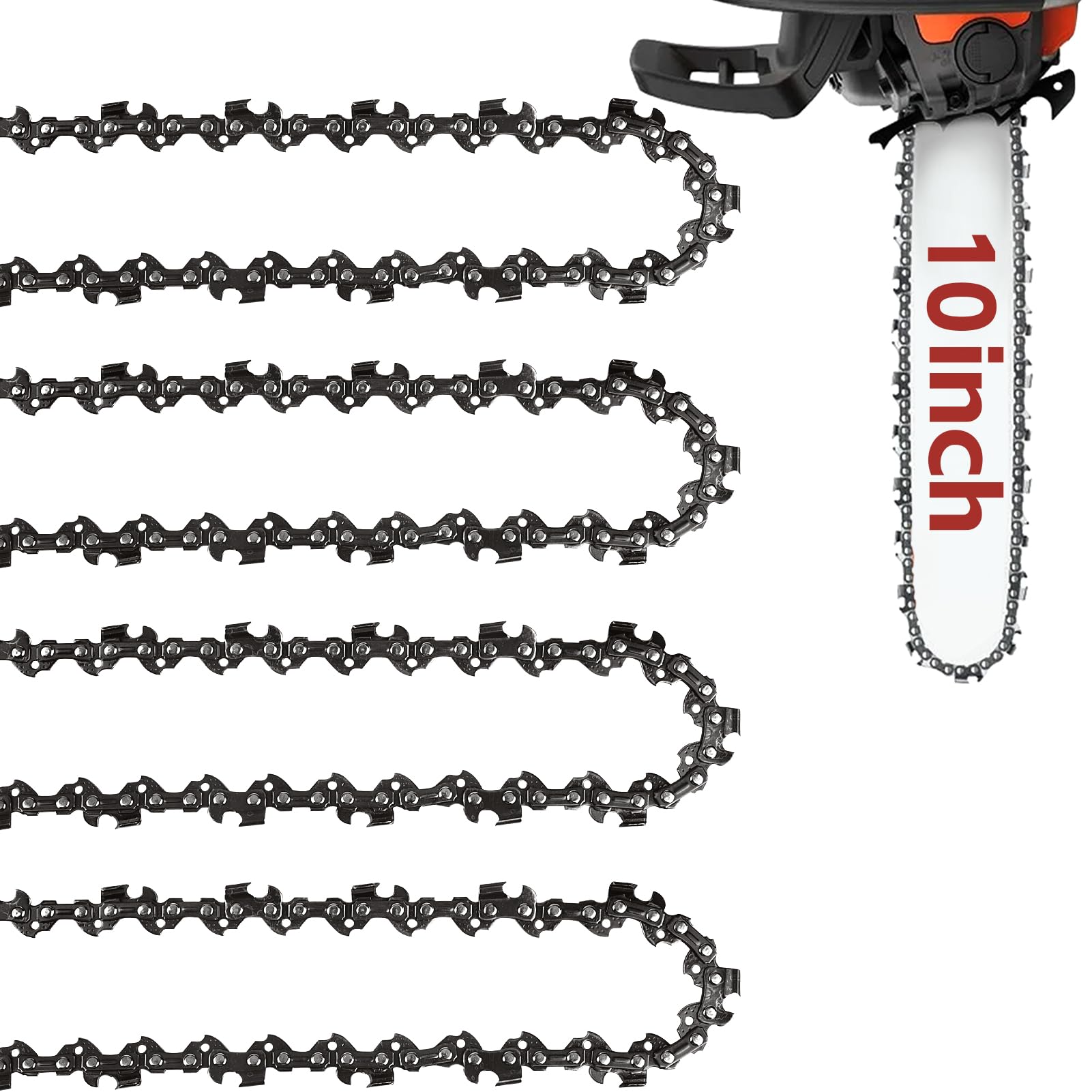 ●CHUNK Amazon.com: 4 Pack 10 Inch Chainsaw Chains 40 Drive Links