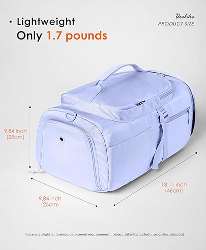Miniatura 6 de Bolsa de gimnasio para mujer con compartimento para zapatos y bolsillo húmedo, mochila convertible para gimnasio, bolsa de entrenamiento