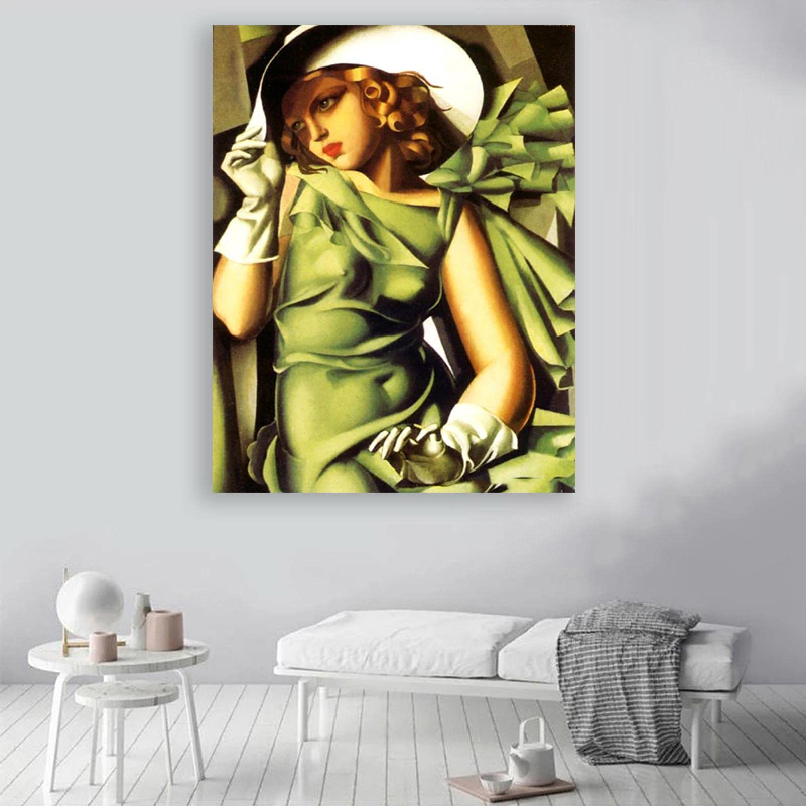 Amazon.co.jp: タマラ・ド・レンピッカ：手袋をした少女。有名な絵画の