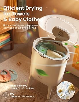 Paruu Towel Warmer for Bathroom, 2-in-1 Heating & Drying with Baby Care Mode, LED Display, Dual Child Lock, Auto Shut Off, Fits Up to 2 Oversized Towels, Bathrobes, Blankets, Baby Clothes and Bibs