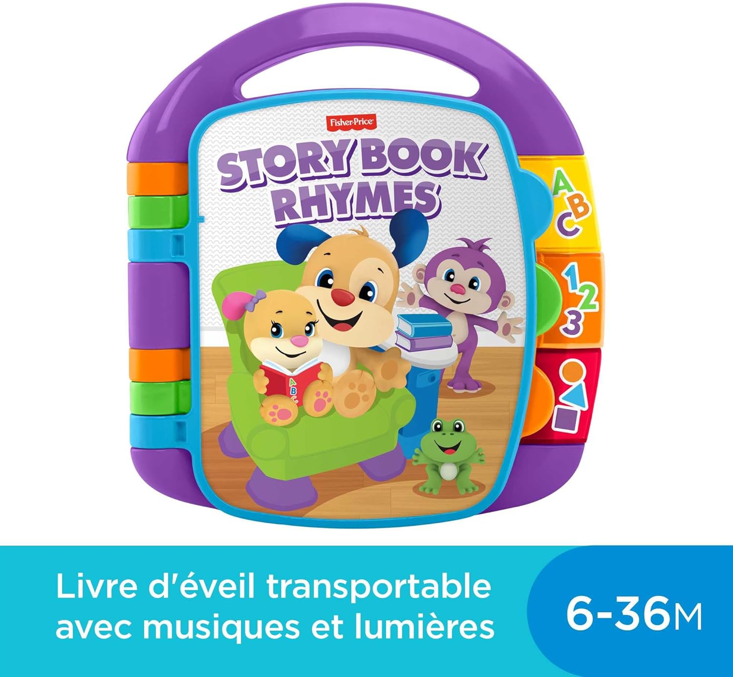 Fisher-Price Livre Musical Interactif: Éveil Bébé 6+ Mois (Version Française) - Image détaillée