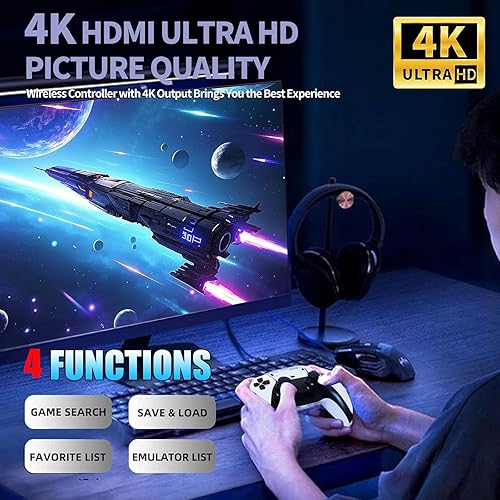 Miniatura 7 de Retro Game Console 40000+ Games,Game Stick,Plug and Retro Play Video Games for TV-SHh5.Video Game Consoles