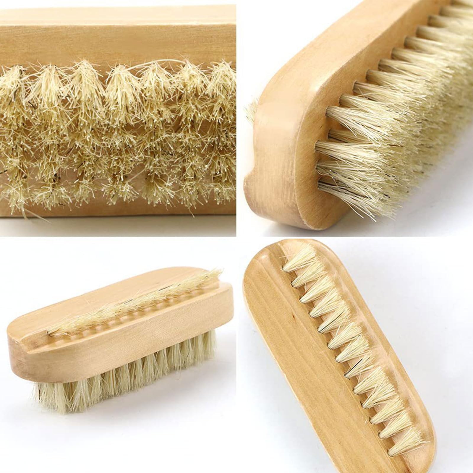 rflaueo 6pcs Wooden Nail Brush Double Sided Scrub Wood Nail Brush for Toes Nails Hands Garden Salon(U94-6) - Image 3