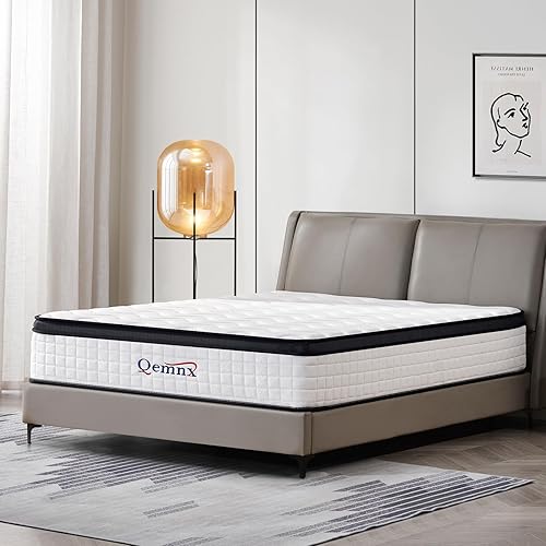 12 Inch Queen Hybrid Mattress – Medium Firm, Memory Foam & Responsive Pocket Springs, Enhanced Edge Support, Motion Isolation, Pressure Relief, Eco-Friendly, Compressed for Easy Setup