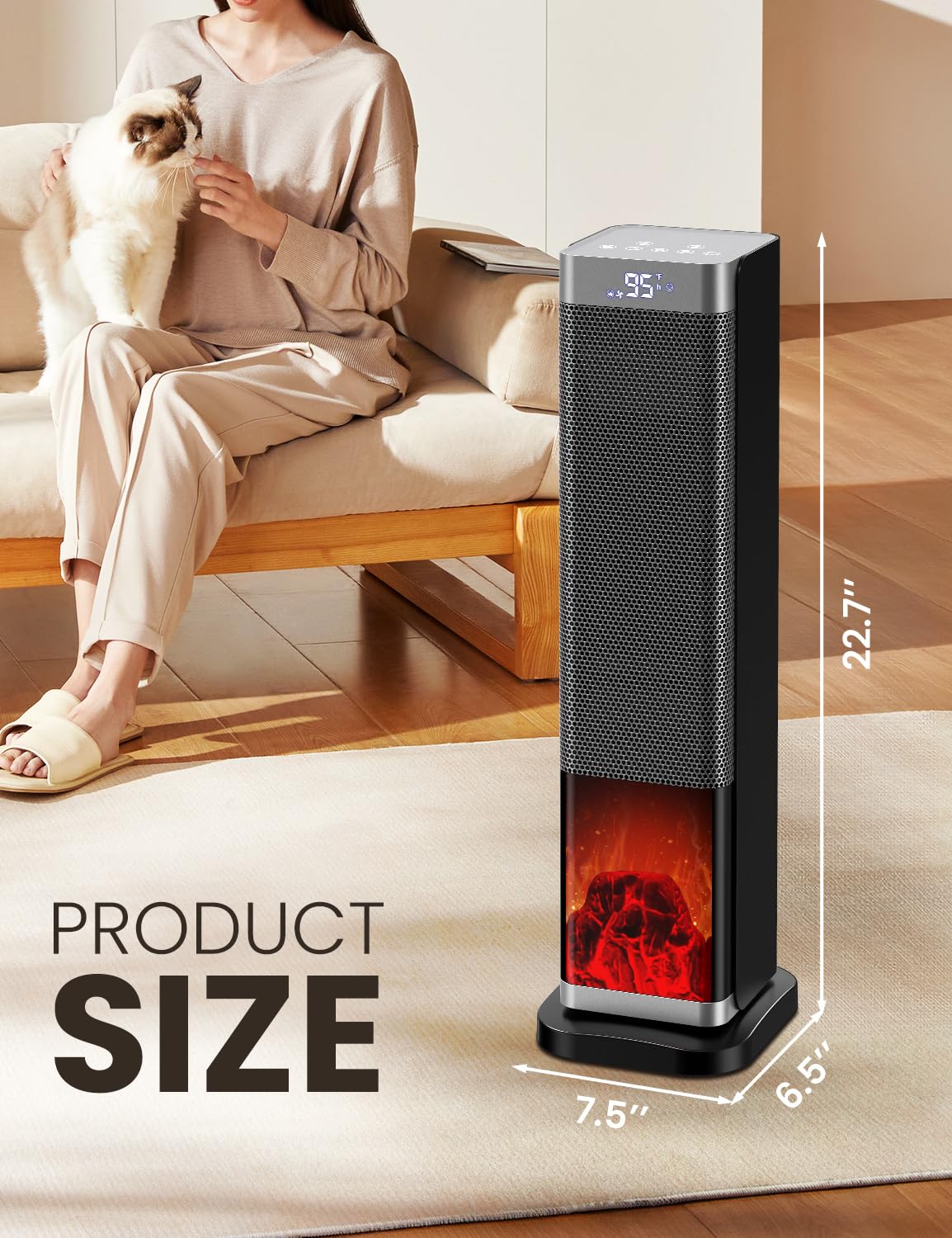 Amazon.com: Space Heaters for Indoor Use, 1500W PTC Ceramic