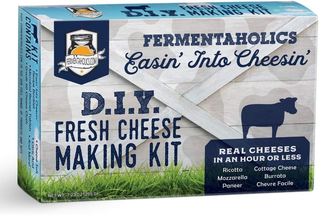 Fermentaholics Soldering DIY Fresh Cheese Making Ricotta - Price reduction Mozzarella Kit