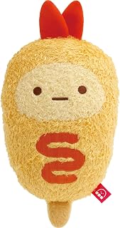 San-X 角落生物 "令人兴奋的木薯珍珠便利店" 毛绒玩具 虾尾巴(玉米热狗) MO87101 H280×W140×D75mm