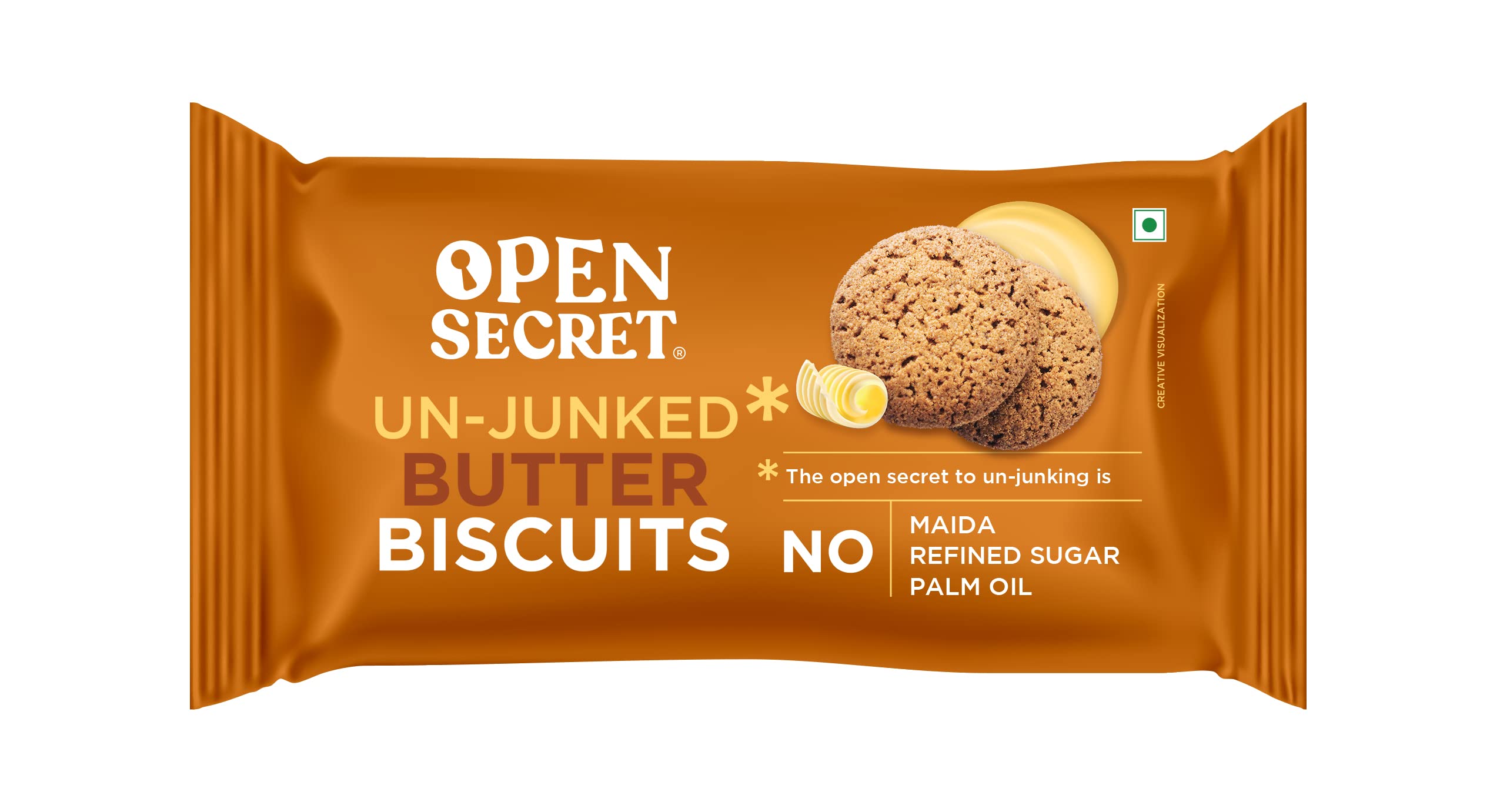 Open Secret Butter Biscuit Cookies | Protein & Fiber Packed | Healthy Snacks | No Added Maida No Refined Sugar No Palm Oil | Unjunked Biscuit | 40G - Pack of 6 (B0BRPTCFMH) Amazon Price History, Amazon Price Tracker