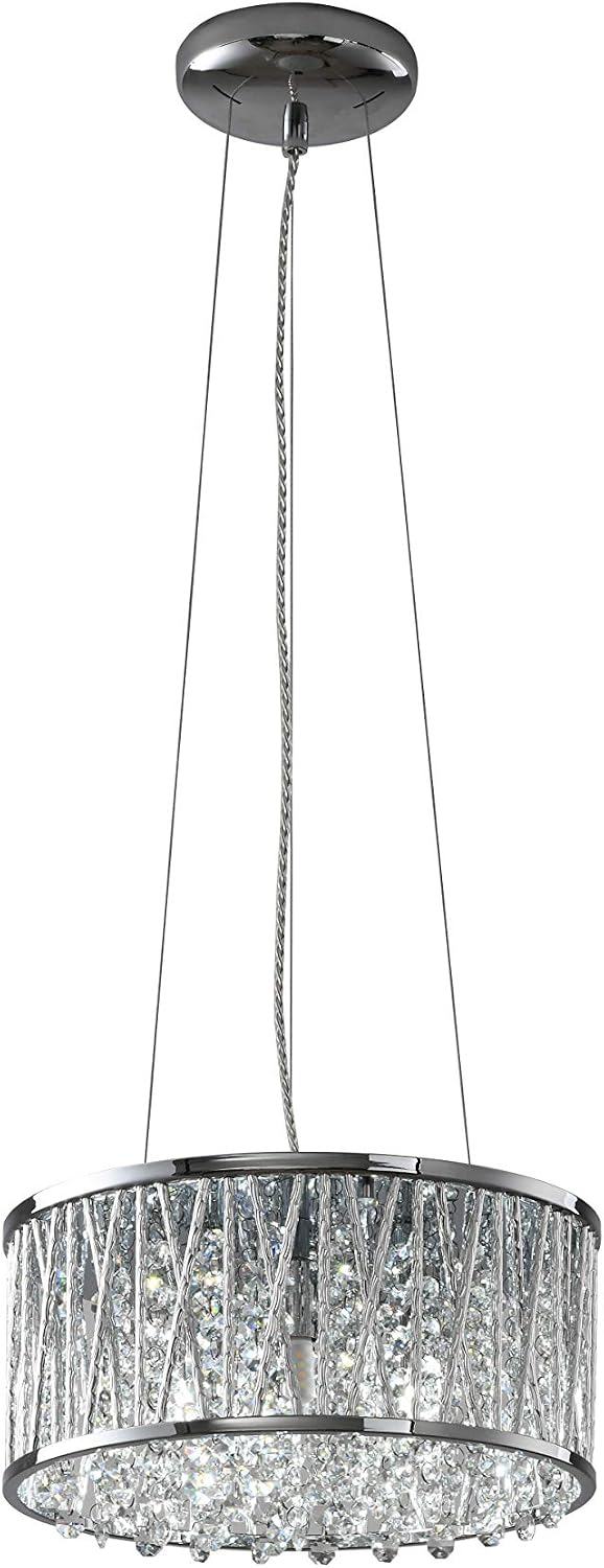 Emilia Crystal Drum Pendant Light 