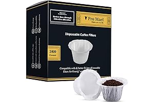 Disposable K Cup Filters, Pro Mael Coffee Filter Paper for All Keurig...