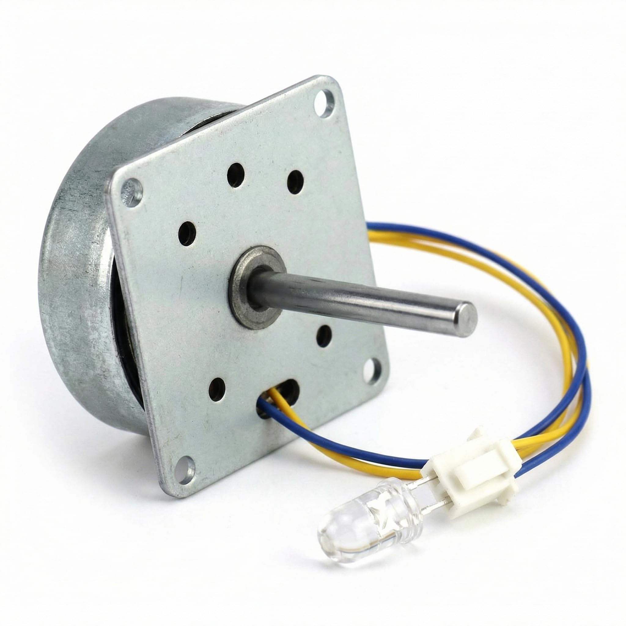 Qwork Silver Qwork® Small Generator, Mini 3-Phase Generator Ac Power Hand Alternator Generator Model Experiment Teaching Aid 3V-24V